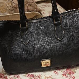 Dooney & Bourke Black Textured Leather Tote